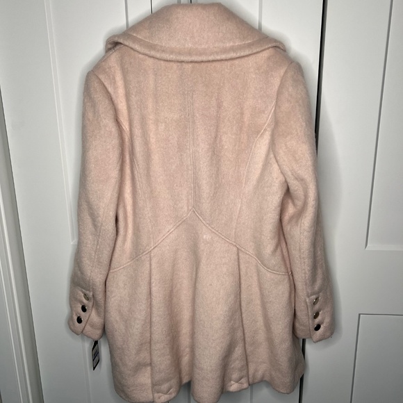 Guess LA Los Angeles Blush Wool Blend Pea Coat NWT Women’s Size XL - Picture 10 of 10
